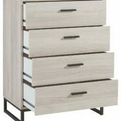 Ashley Furniture Socalle - Natural - Three Drawer Chest Chests