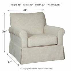 Hot Sale ❤️ Ashley Furniture Searcy - Quartz - Swivel Glider Accent Chair Chairs 🔥 16 Ashley Furniture Searcy - Quartz - Swivel Glider Accent Chair Chairs