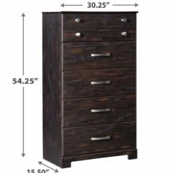 Signature Design By Ashley® Reylow - Dark Ultimate Best In Class Dresser, Mirror, Bookcase Bed