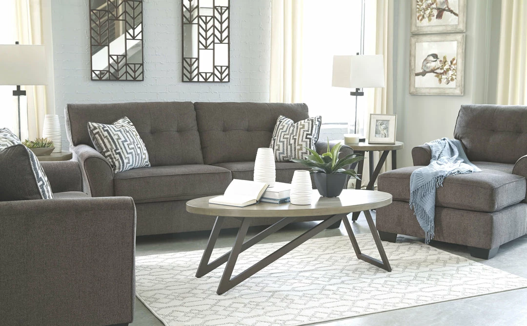 Discount ⭐ Ashley Furniture Alsen - Granite - Chaise 😀 5 Ashley Furniture Alsen - Granite - Chaise