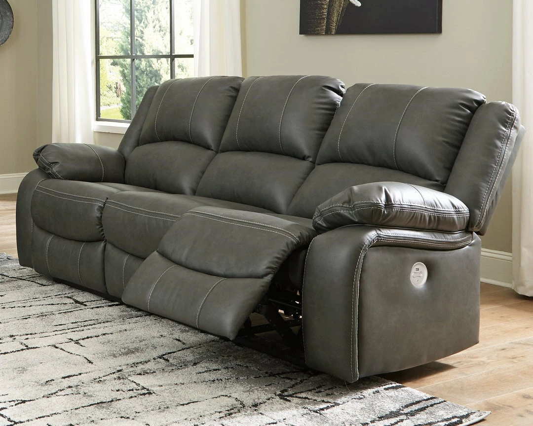 New 🤩 Signature Design By Ashley® Calderwell - Reclining Power Sofa, Double Reclining Power Loveseat With Console 🔥 5 Signature Design By Ashley® Calderwell - Reclining Power Sofa, Double Reclining Power Loveseat With Console
