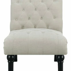Emerald Home Hutton II Tufted Chair, Ivory