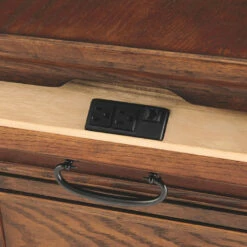 Ashley Furniture Woodboro - Dark Brown - Media End Table