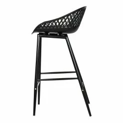 Moe's Home Collection Piazza Outdoor Counter Stool Black-m2 Stools