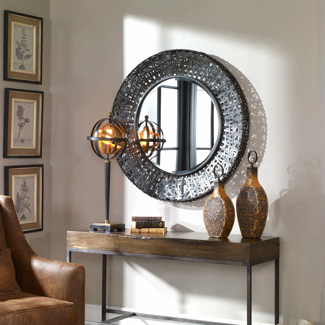 Top 10 🤩 Accessories Uttermost Alita Woven Metal Mirror 😍 6 Accessories Uttermost Alita Woven Metal Mirror
