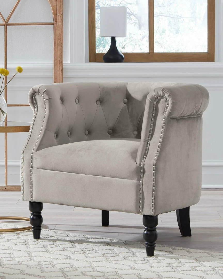 Hot Sale ๐ฅฐ Ashley Furniture Deaza - Taupe - Accent Chair ๐ 6 Ashley Furniture Deaza - Taupe - Accent Chair