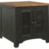 Ashley Furniture Valebeck - Black/brown - Rectangular End Table
