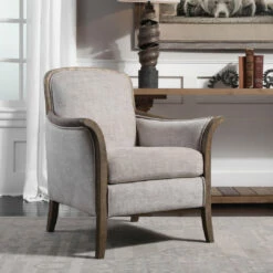 Uttermost Brittoney Taupe Armchair Chairs