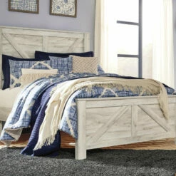Signature Design By Ashley® Bellaby - Attractive - Crossbuck Panel Bed Beds