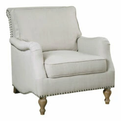 Uttermost Armstead Antique White Armchair Chairs
