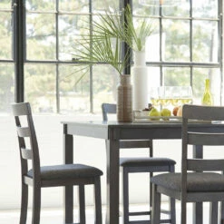 Ashley Furniture Dining Room Sets Bridson - Gray - Square Counter Tbl Set (5/cn)