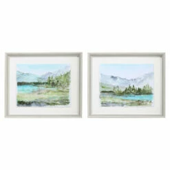Accessories Uttermost Plein Air Reservoir Watercolor Prints, S/2