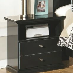 Ashley Furniture Nightstands Maribel - Black - One Drawer Night Stand