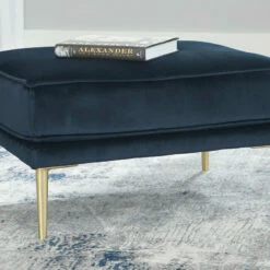 Signature Design By Ashley® Chair & Ottoman Sets Macleary - Navy - 2 Pc. - Chair, Ottoman