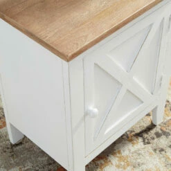 New ๐ Ashley Furniture Gylesburg - White/brown - Accent Cabinet ๐ 12 Ashley Furniture Gylesburg - White/brown - Accent Cabinet