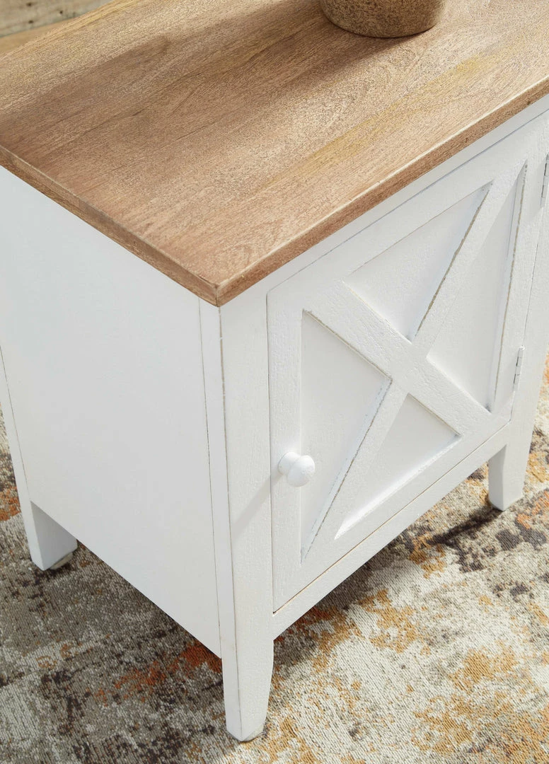 New ๐ Ashley Furniture Gylesburg - White/brown - Accent Cabinet ๐ 6 Ashley Furniture Gylesburg - White/brown - Accent Cabinet