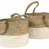 Ashley Furniture Parrish - Natural/white - Basket Set (2/cn) Table Decor