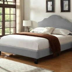 Emerald Home Beds Uhpolstered Queen Bed Gray