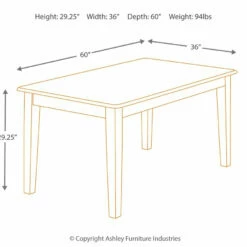 Ashley® Berringer - Dark Brown - Rectangular Dining Room Table Tables