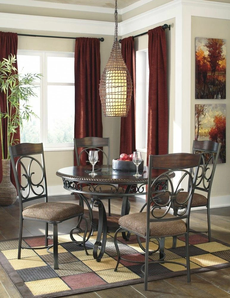 Best deal 🎉 Signature Design By Ashley® Glambrey - Dark Brown - 5 Pc. - Dining Room Table, 4 Upholstered Side Chairs Dining Room Sets 🎉 3 Signature Design By Ashley® Glambrey - Dark Brown - 5 Pc. - Dining Room Table, 4 Upholstered Side Chairs Dining Room Sets