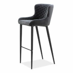 Moe's Home Collection Etta Barstool Dark Grey Stools