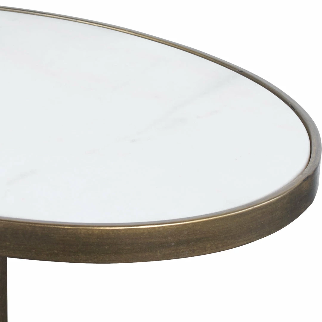 Promo โค๏ธ Tables Uttermost Jessenia White Marble Accent Table ๐ 4 Tables Uttermost Jessenia White Marble Accent Table