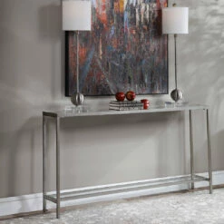 Uttermost Hayley Silver Console Table Tables