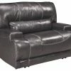 Ashley Furniture Reclining Furniture Mccaskill - Gray - Wide Seat Recliner