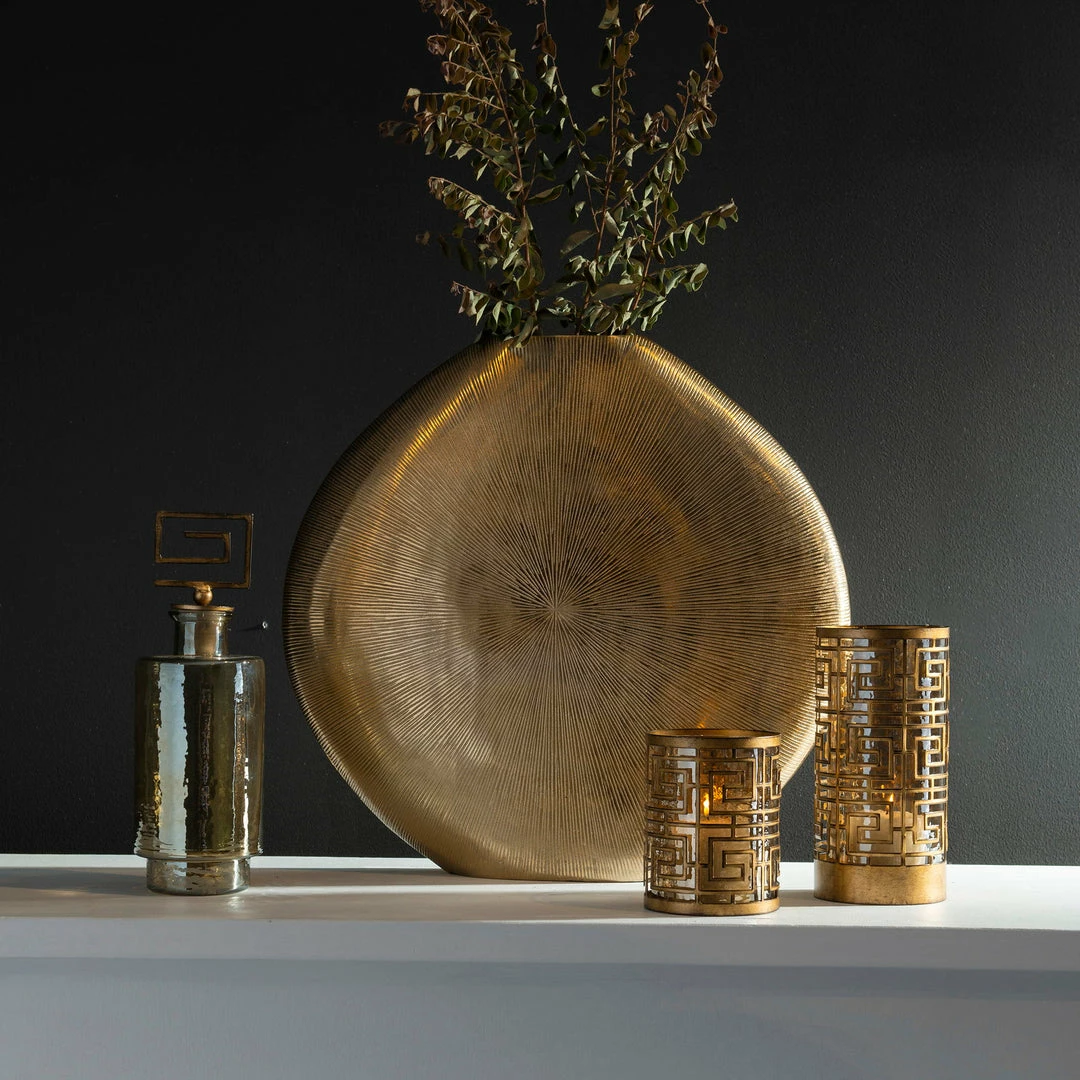 Flash Sale 🤩 Table Decor Uttermost Gretchen Gold Vase 😍 7 Table Decor Uttermost Gretchen Gold Vase