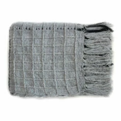 Moe's Home Collection Accessories Felicity Throw Charcoal