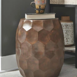 Ashley Furniture Tables Wynlow - Copper Finish - Stool