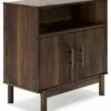 Cheap ๐ Ashley Furniture Calverson - Mocha - Accent Cabinet ๐ 2 Ashley Furniture Calverson - Mocha - Accent Cabinet