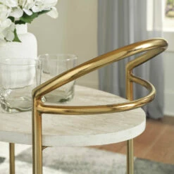 Signature Design By Ashley® Tarica - Cream/gold Finish - Bar Cart