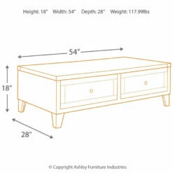 Ashley Furniture Tables Chazney - Rustic Brown - Lift Top Cocktail Table