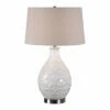 Accessories Uttermost Camellia Glossed White Table Lamp