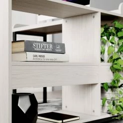 Best Sale ✨ Signature Design By Ashley® Bayflynn - White/black - L-desk Desks ✨ 13 Signature Design By Ashley® Bayflynn - White/black - L-desk Desks