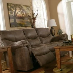 Ashley Furniture Alzena - Gunsmoke - Reclining Sofa