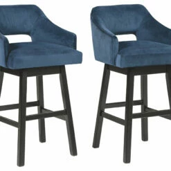 Ashley Furniture Stools Tallenger - Dark Ultimate Best In Class UPH Swivel Barstool (2/CN)