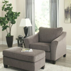 Ashley Furniture Chairs Nemoli - Slate - Chair And A Half