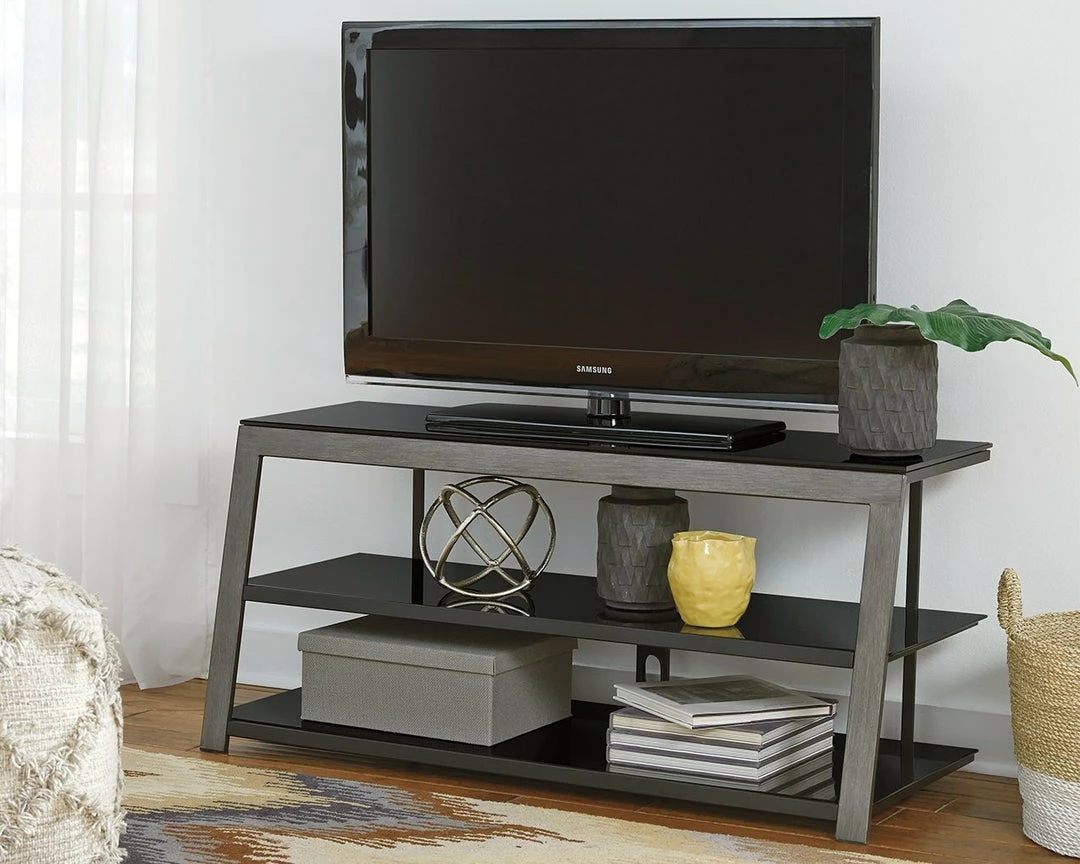 Best Sale 🌟 Ashley Furniture Rollynx - Black - Tv Stand 😉 5 Ashley Furniture Rollynx - Black - Tv Stand
