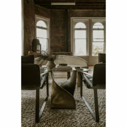 Moe's Home Collection Twist Accent Table Brass