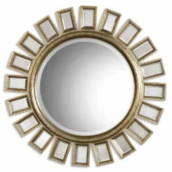 Uttermost Cyrus Round Silver Mirror