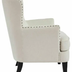 Ashley Furniture Romansque - Beige - Accent Chair - Gunmetal Finish Chairs