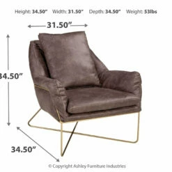 Ashley Furniture Crosshaven - Dark Gray - Accent Chair