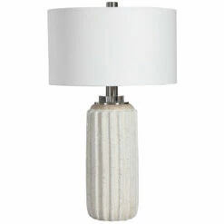 Accessories Uttermost Azariah White Crackle Table Lamp