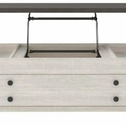 Ashley Furniture Dorrinson - White / Black / Gray - Lift Top Cocktail Table Tables
