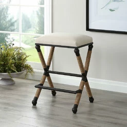Best Pirce โญ Stools Uttermost Firth Rustic Oatmeal Counter Stool ๐ 21 Stools Uttermost Firth Rustic Oatmeal Counter Stool