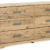 Signature Design By Ashley® Dressers Larstin - Brown - Six Drawer Dresser
