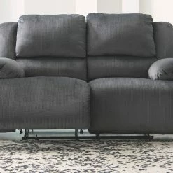 Signature Design By Ashley® Clonmel - Charcoal - 3 Pc. - Reclining Sofa, Loveseat, Recliner