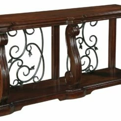 Ashley Furniture Alymere - Rustic Brown - Sofa Table
